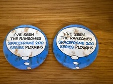 Vintage Advertising Badges x 2