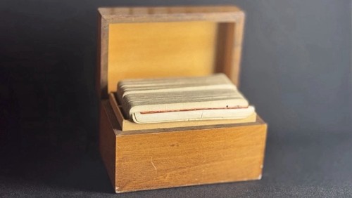 Vintage playing card box - playing,