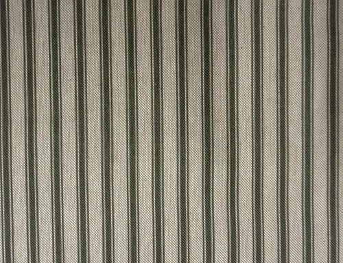 Linen ticking stripe - stripe, olive