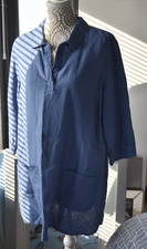 New Seasalt Artists Journey Linen Tunic Size 14 Pockets RRP £69.95