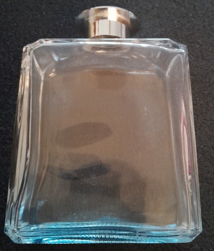 Glass bottle with silver - with,