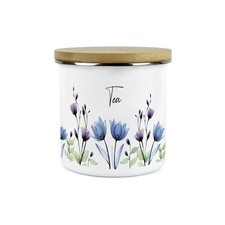 Blooming lovely tea canister - canister,