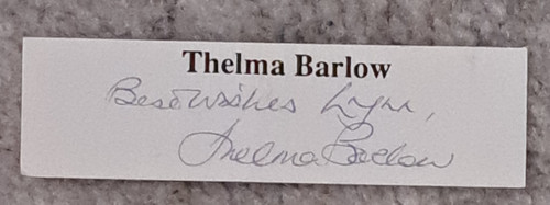 Autograph thelma barlow - autograph,