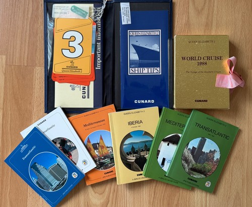 Cunard qe2 travel wallet - qe2,