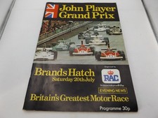 1974 BRANDS HATCH PROGRAMME 20/7/74 - F1 BRITISH GRAND PRIX