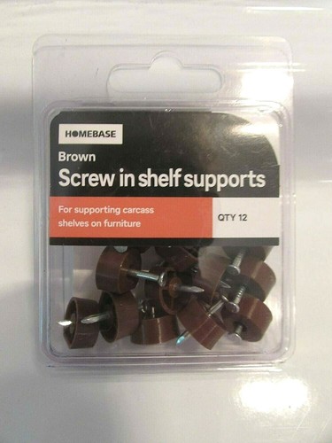 Shelf supports brown 12pcs - supports,