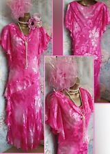 Cattiva Silk Cerise Pink Floral Tier dress Mother wedding Occasion Fascinator 10