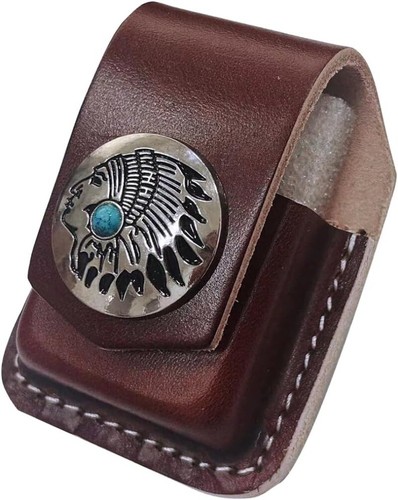 Leather lighter case holder - lighter,