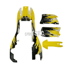 RC Car Body Shell Cover Kit Black and Yellow Plastic For 1/5 Hpi Rv Km Baja 5B