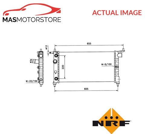 Engine cooling radiator nrf - radiator,
