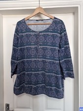 Bonmarche Blue Tunic Top Size