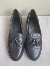 Fat Face Black Leather Tassel