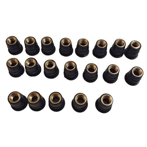Pack for rubber - of, brass