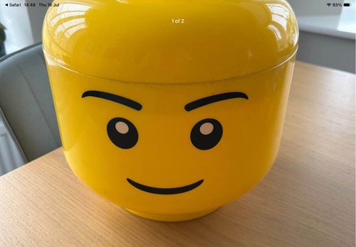 Large lego head storage - large,