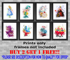 Disney Alice In Wonderland Wall Art Poster Photo Print Picture Gift A5 A4 A3