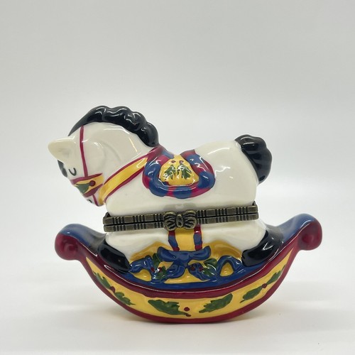 Hinged ceramic rocking horse - hinged,