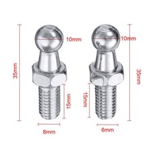 2x 10mm M6 M8 Universal Metal