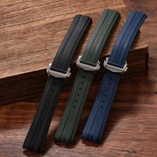 20mm FKM Rubber Strap for Omega Seamaster / Speedmaster Pro (Fits 18mm Clasp)