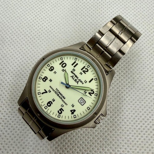 Seiko alba titanium military - seiko,