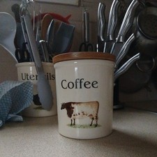 English Pottery Coffee Storage