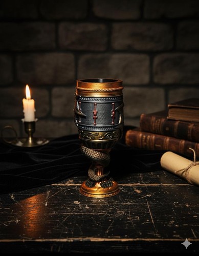Printed goblet can holder - goblet,