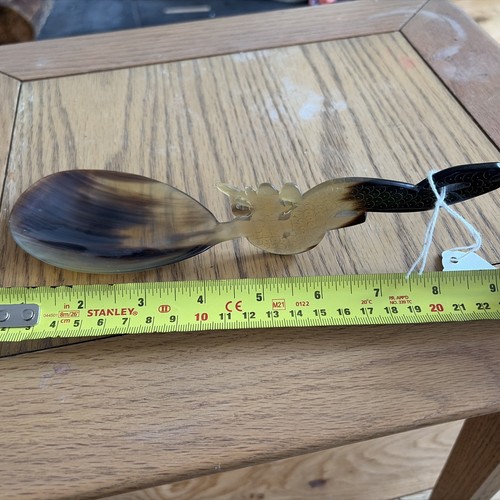 Large vintage carved horn - vintage,