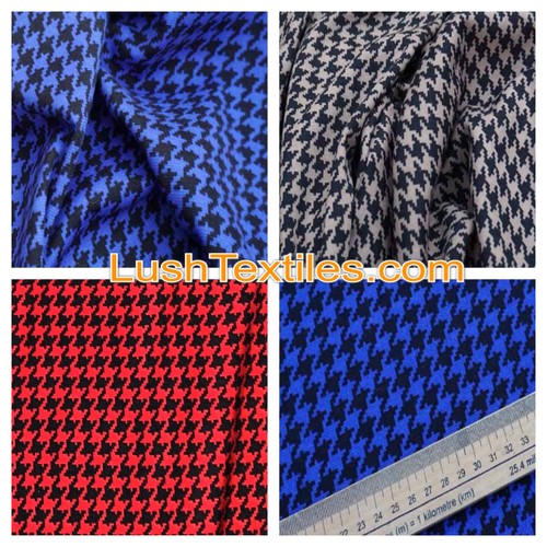Dogtooth stretch jersey dress - dogtooth,