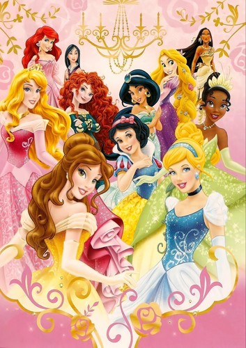 Disney princess art print - disney,