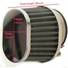 Universal Oval Air Filter 52mm