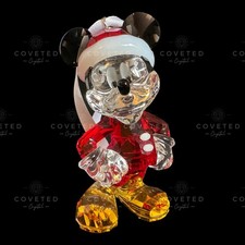 Swarovski Crystal DISNEY CHRISTMAS ORNAMENT MICKEY MOUSE 5004690 Mint Boxed