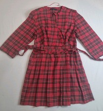 Zara Women Tartan Dress Size L