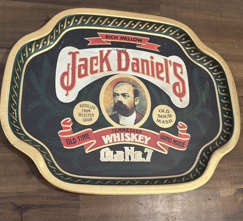Vtg jack daniels metal serving - jack,