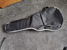 Stagg Padded Guitar Case Gig Bag Black For Up To 335 Size Slim Body Guitar