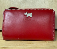 Beautiful Red RADLEY Leather Bifold PURSE Wallet - Excellent Condition
