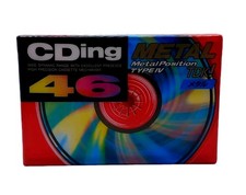 TDK CDing46 METAL TYPE IV BLANK AUDIO CASSETTE TAPE (1995) BRAND NEW AND SEALED 
