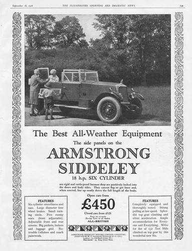 Armstrong siddeley motor cars - armstrong,
