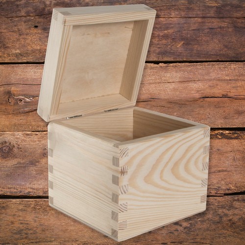 Wooden box with lid - box,