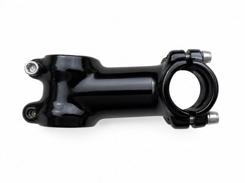 Black aluminium handlebar - aluminium, stem