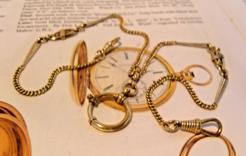 Pocket watch chain 9ct - pocket,