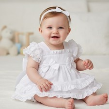 Baby Girls White Dress Frills