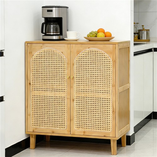 Bamboo buffet storage cabinet - buffet,