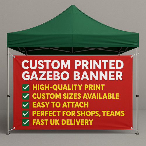 Custom printed gazebo banner - printed,
