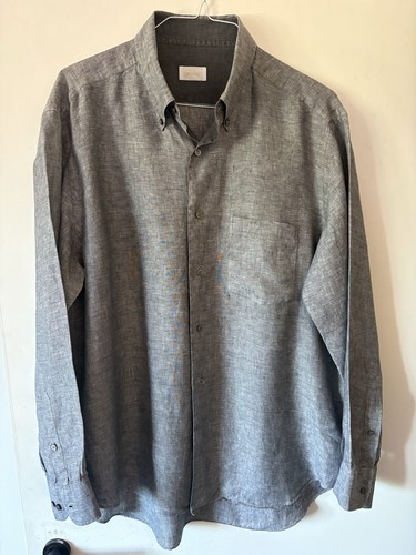 Brioni 100 linen shirt - 100%, grey