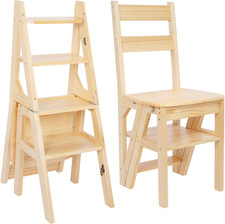 Folding library chair step - 4,