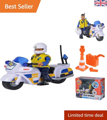 Fireman sam police - fireman, motorcycle