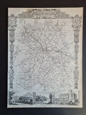 Antique 1848 map - Shropshire