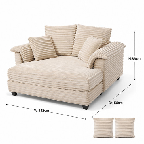 Oversized chaise lounge chair - chaise,