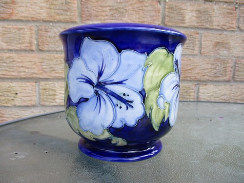 Moorcroft blue hibiscus - moorcroft,