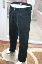 Mens Ted Baker W34 L32 TB Straight Leg 34R Black Moleskin Jeans Regular