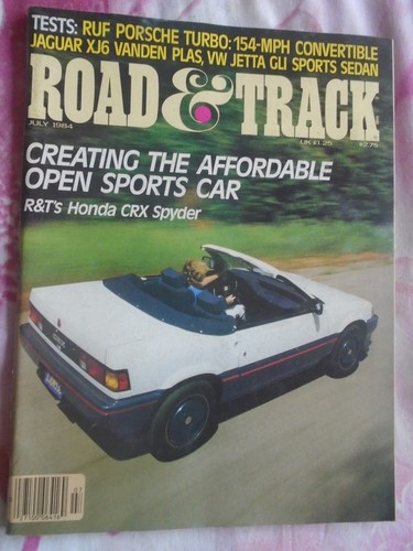 Road track jul - track, 1984